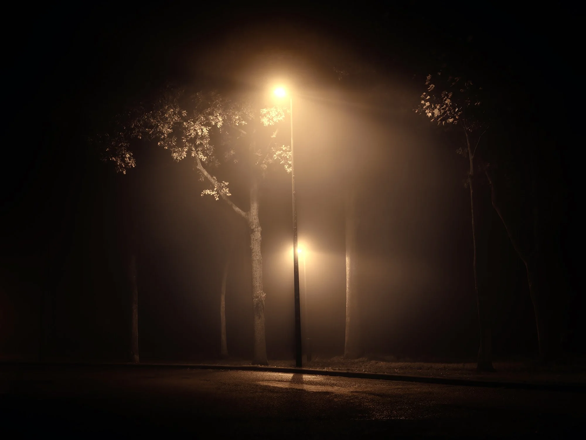 Untitled, 2022 — nighttime urban scene by Pierre Putman